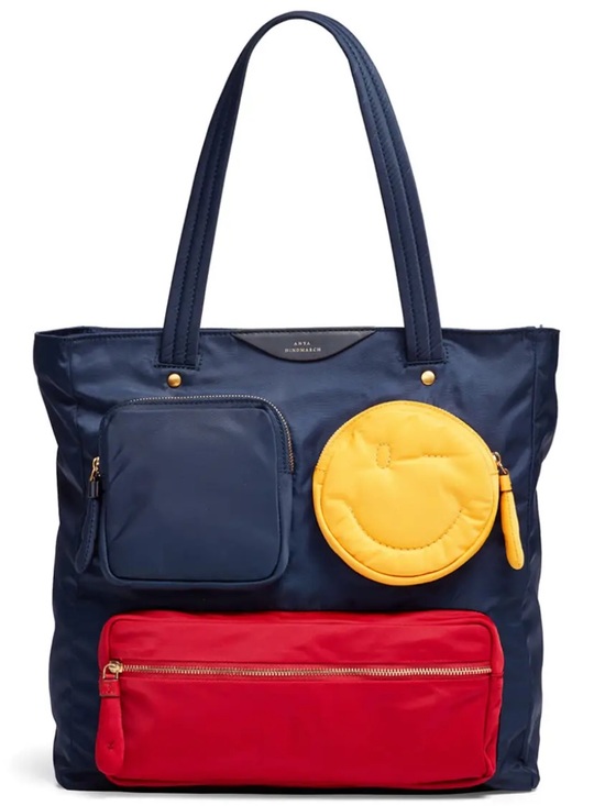 Anya Hindmarch Handbags - Anya Hindmarch Chubby Pocket Zip Nylon Tote Bag